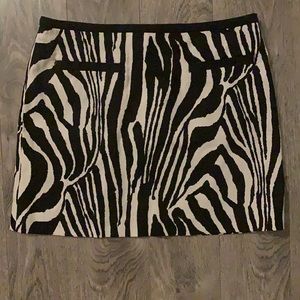 H & M Zebra Skirt VGUC